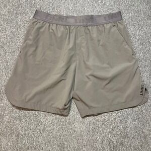 UNRL Mens Performance Shorts Gray XL Elastic Waist Athletic Gym Workout